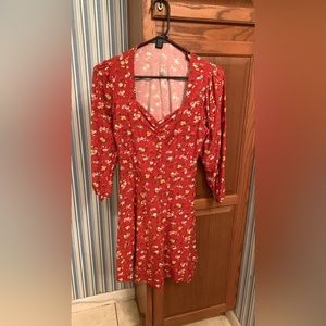 Elbow length sleeve dress at knee length never worn
